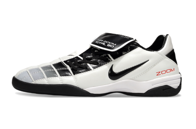 Men's Nike Air Zoom Total 90 III IC Indoor & Futsal Low-Tops Football Shoes - White/Black