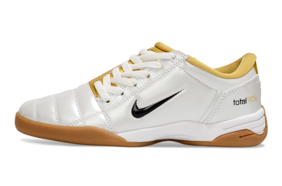 Men's Nike Total 90 III IC Indoor & Futsal Low-Tops Football Shoes - White/Black/Yellow