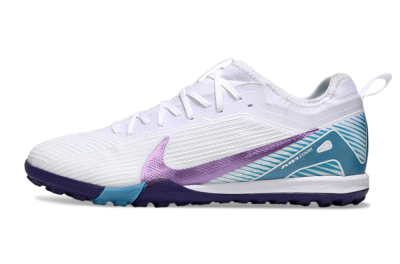 Men's Nike Air Zoom Mercurial Vapor 16 Elite TF Artificial Turf Low-Tops Football Shoes - White/Purple/Jade
