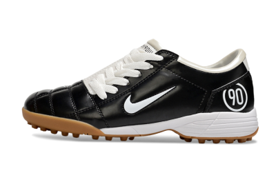 Unisex Nike Total 90 III TF Artificial Turf Low-Tops Football Shoes - Black/White