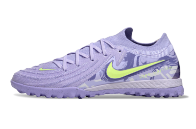 Men's Nike Phantom GX 2 Elite TF Artificial Turf Low-Tops Football Shoes - Purple/Yellow