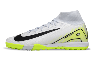 Unisex Nike Air Zoom Mercurial Superfly 10 Elite TF Artificial Turf High-Tops Football Shoes - White/Black/Yellow