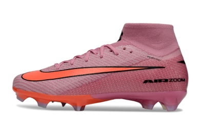 Unisex Nike Air Zoom Mercurial Superfly 9 Elite FG Firm Ground High-Tops Football Boots - Red/Black
