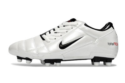Men's Nike Total 90 III FG Firm Ground Low-Tops Football Boots - White/Black