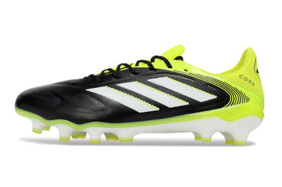Men's Adidas Copa Pure 3 Elite FG Firm Ground Low-Tops Football Boots - Black/White/Yellow