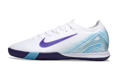 Men's Nike Air Zoom Mercurial Vapor 16 Elite IC Indoor & Futsal Low-Tops Football Shoes - White/Purple/Pink