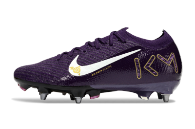 Men's Nike Air Zoom Mercurial Vapor 16 Elite SG Soft Ground Low-Tops Football Boots - Purple/White/Gold