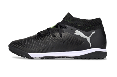 Men's Puma Future 8 Ultimate TF Artificial Turf Low-Tops Football Shoes - Black/White