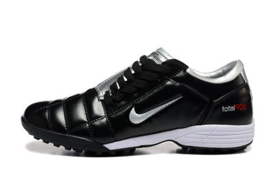 Men's Nike Total 90 III TF Artificial Turf Low-Tops Football Shoes - Black/Silver/White