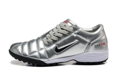 Men's Nike Total 90 III TF Artificial Turf Low-Tops Football Shoes - Silver/Black/White
