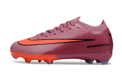 Kids Nike Air Zoom Mercurial Vapor 16 Elite FG Firm Ground Low-Tops Football Boots - Pink/Black/Red