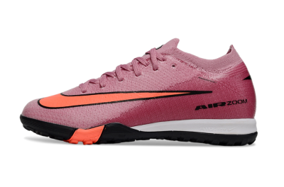 Kids Nike Air Zoom Mercurial Vapor 16 Elite TF Artificial Turf Low-Tops Football Shoes - Pink/Black/Red