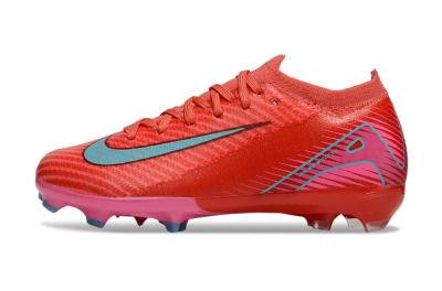 Kids Nike Air Zoom Mercurial Vapor 16 Elite FG Firm Ground Low-Tops Football Boots - Red/Jade/White