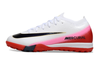 Kids Nike Air Zoom Mercurial Vapor 16 Elite TF Artificial Turf Low-Tops Football Shoes - White/Black/Red