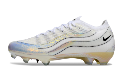 Unisex Nike Air Zoom Mercurial Vapor 16 Elite FG Firm Ground Low-Tops Football Boots - White/Beige/Gold