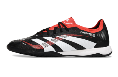 Men's Adidas Predator 25 Elite IC Indoor & Futsal Low-Tops Football Shoes - Black/White/Red