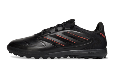 Men's Adidas Copa Pure 3 TF Artificial Turf Low-Tops Football Shoes - Black/Red