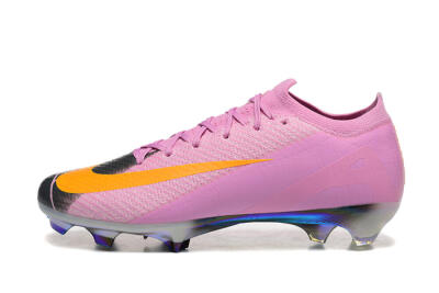 Men's Nike Air Zoom Mercurial Vapor 16 Elite FG Firm Ground Low-Tops Football Boots - Pink/Yellow/Black