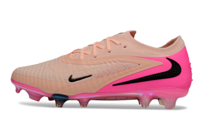 Men's Nike Phantom 6 Low Elite FG Firm Ground Low-Tops Football Boots - Pink/Black/Gold