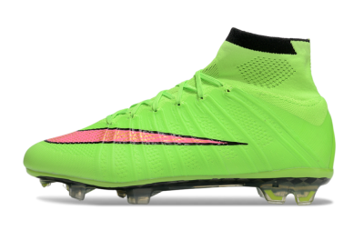 Men's Nike Mercurial Superfly 4 Elite FG Firm Ground High-Tops Football Boots - Yellow/Black/Pink