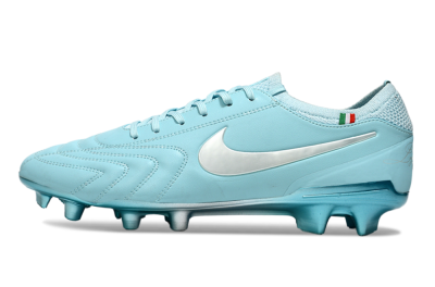 Men's Nike Tiempo Legend 10 Elite FG Firm Ground Low-Tops Football Boots - Jade/Silver