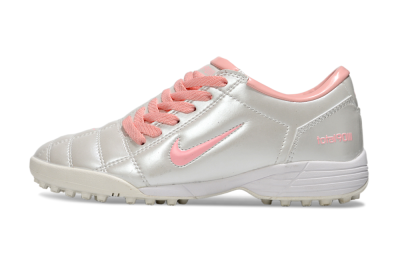 Unisex Nike Total 90 III TF Artificial Turf Low-Tops Football Shoes - Beige/Pink/White