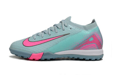 Kids Nike Air Zoom Mercurial Vapor 16 Elite TF Artificial Turf Low-Tops Football Shoes - Jade/Pink/White