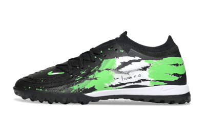 Men's Nike Phantom GX 2 Elite TF Artificial Turf Low-Tops Football Shoes - Black/Green/White