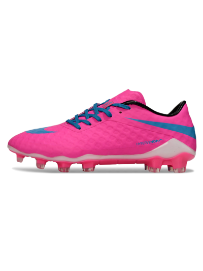 Men's Nike Hypervenom Phantom FG Firm Ground Low-Tops Football Boots - Pink/Blue/White