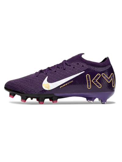 Men's Nike Air Zoom Mercurial Vapor 16 Pro AG Artificial Grass Low-Tops Football Boots - Purple/White/Gold