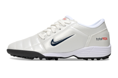 Unisex Nike Total 90 III TF Artificial Turf Low-Tops Football Shoes - Beige/Black/White