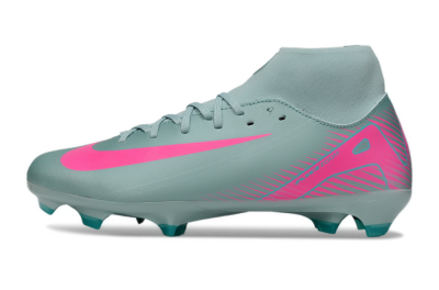 Men's Nike Air Zoom Mercurial Superfly 10 Elite FG Firm Ground High-Tops Football Boots - Jade/Pink