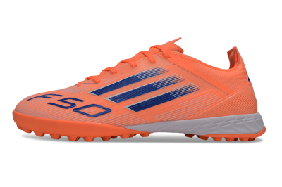 Men's Adidas F50 Elite TF Artificial Turf Low-Tops Football Shoes - Red/Blue/White