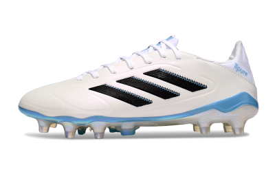 Men's Adidas Copa Pure 3 Elite FG Firm Ground Low-Tops Football Boots - Beige/Black/Blue
