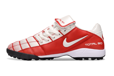 Men's Nike Total 90 III TF Artificial Turf Low-Tops Football Shoes - White/Red/Black