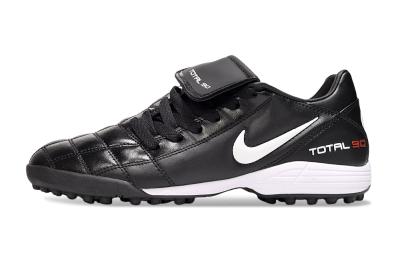 Men's Nike Total 90 III TF Artificial Turf Low-Tops Football Shoes - Black/White/Red