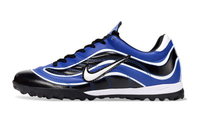 Men's Nike Mercurial R9 TF Artificial Turf Low-Tops Football Shoes - Black/Blue/White