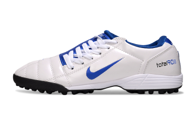 Men's Nike Total 90 III TF Artificial Turf Low-Tops Football Shoes - White/Blue/Black