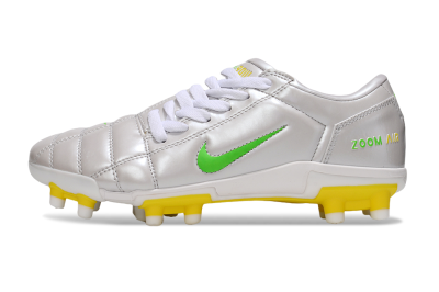 Men's Nike Air Zoom Total 90 III FG Firm Ground Low-Tops Football Boots - White/Yellow