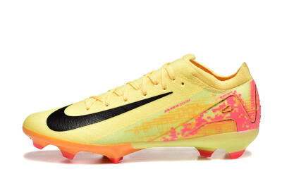 Men's Nike Air Zoom Mercurial Vapor 16 Elite FG Firm Ground Low-Tops Football Boots - Yellow/Black/Red