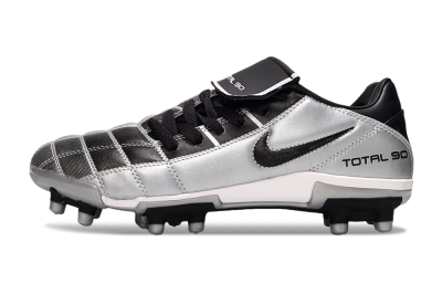 Men's Nike Total 90 III FG Firm Ground Low-Tops Football Boots - Black/Silver/White