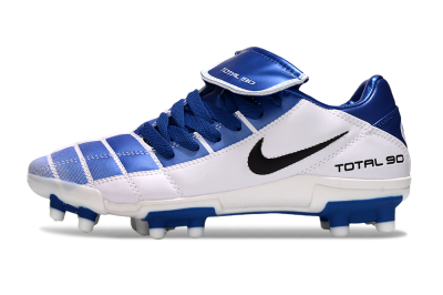 Men's Nike Total 90 III FG Firm Ground Low-Tops Football Boots - Blue/White/Black