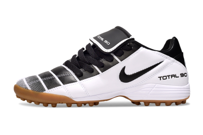 Men's Nike Total 90 III TF Artificial Turf Low-Tops Football Shoes - Black/White/Brown