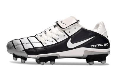 Men's Nike Total 90 III FG Firm Ground Low-Tops Football Boots - White/Black/Red