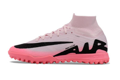 Unisex Nike Air Zoom Mercurial Superfly 9 Elite TF Artificial Turf High-Tops Football Shoes - Pink/Black