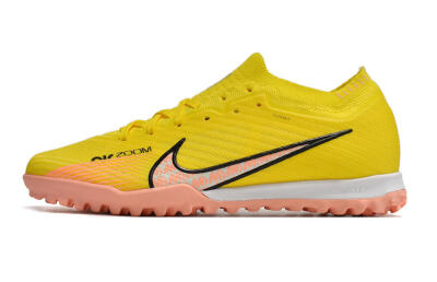 Unisex Nike Air Zoom Mercurial Vapor 15 Elite TF Artificial Turf Low-Tops Football Shoes - Yellow/Pink/Black