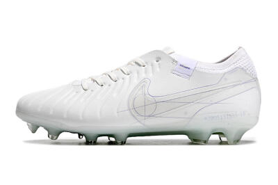 Men's Nike Tiempo Legend 9 Elite FG Firm Ground Low-Tops Football Boots - Beige/Purple
