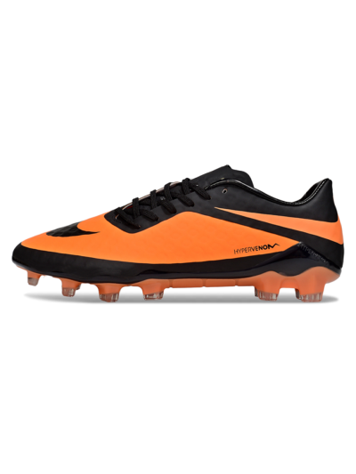 Men's Nike Hypervenom Phantom FG Firm Ground Low-Tops Football Boots - Orange/Black