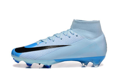 Men's Nike Air Zoom Mercurial Superfly 10 Elite FG Firm Ground High-Tops Football Boots - Jade/Blue/Black