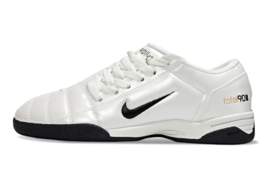 Men's Nike Total 90 III IC Indoor & Futsal Low-Tops Football Shoes - Beige/Black/White